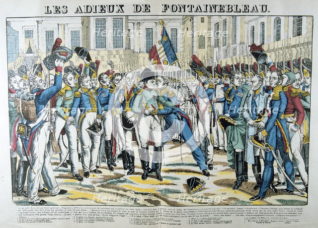 'The Good-byes of Fontainebleau', 19th century.  Creator: Unknown.