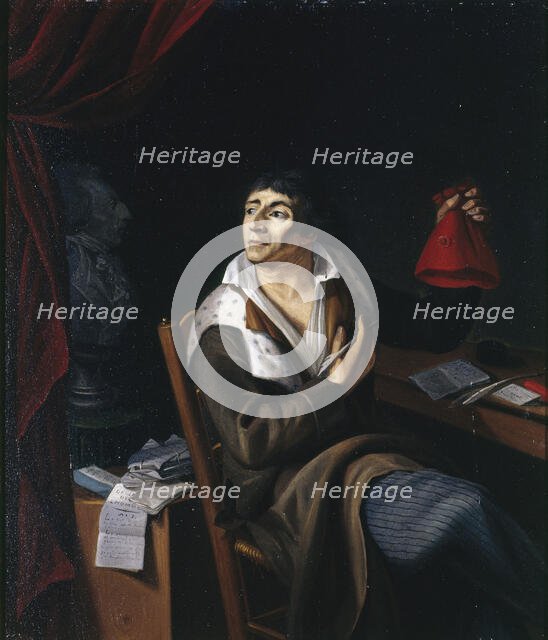 Portrait of Jean-Paul Marat (1743-1793), c. 1793. Creator: Anonymous.