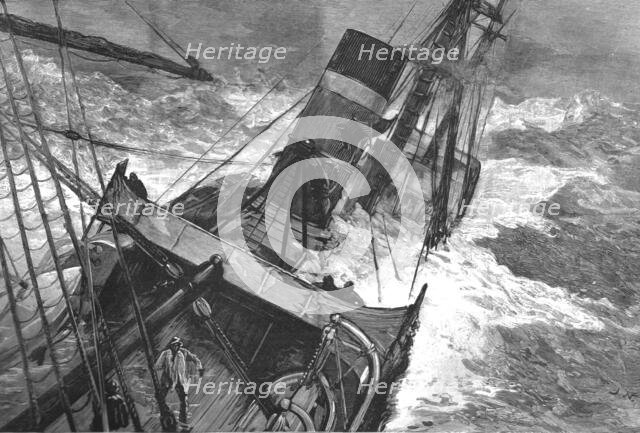 ''The Canadian "SS Sardinian" crossing the Atlantic in the recent gales', 1890. Creator: Unknown.