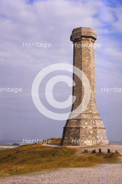 Hardy Monument, to Admiral Sir Thomas Hardy on Blackdown Hill, Dorset, 20th century. Artist: CM Dixon.