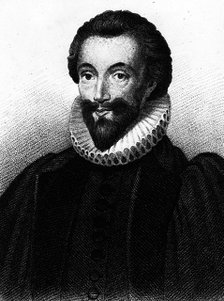 Portrait of the poet John Donne (1572-1631), 17th century.