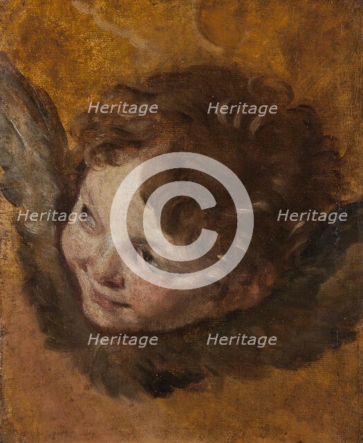 Head of a Cherub, 17th century. Creator: Daniele Crespi.