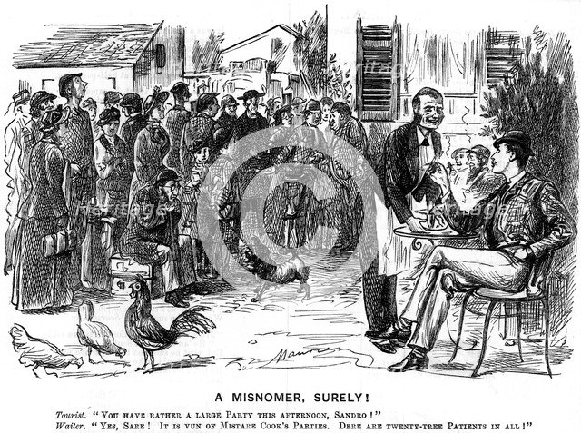 'A Misnomer, Surely!', 1880.  Artist: George du Maurier