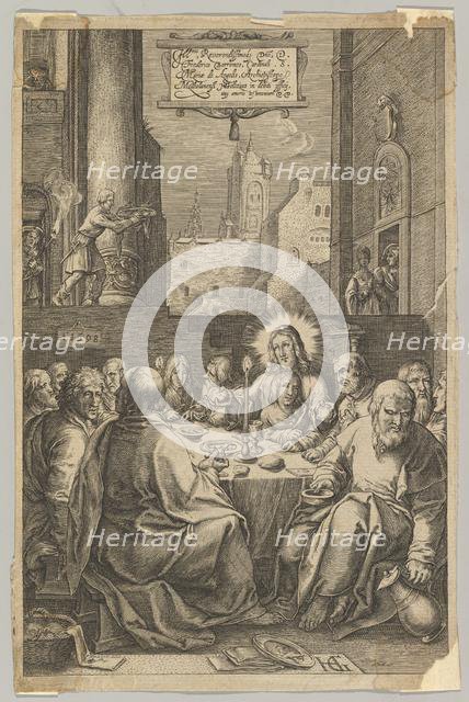 The Last Supper, from The Passion of Christ, ca. 1623. Creator: Ludovicus Siceram.
