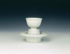 Qingbai cup and stand, China, c960-c1127. Artist: Unknown