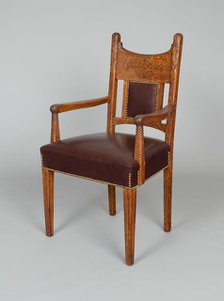 Armchair, c. 1885. Creator: A. H. Davenport & Co..