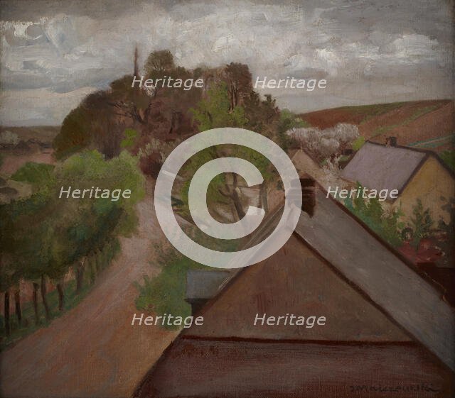 Country Landscape with a Road, between 1917-1921. Creator: Jacek Malczewski.