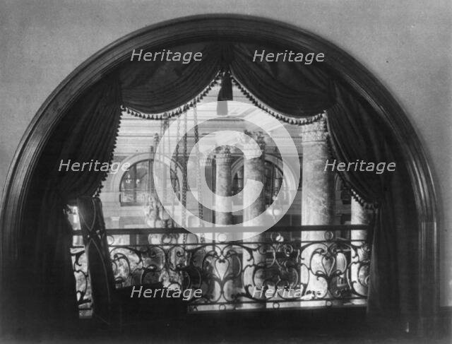 The new Willard Hotel, Washington, D.C. - view from balcony, between 1890 and 1950. Creator: Frances Benjamin Johnston.