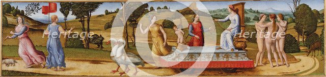 The Triumph of Chastity, c. 1500. Artist: Anonymous, (Pseudo Granacci) (active between 1490 and 1525)