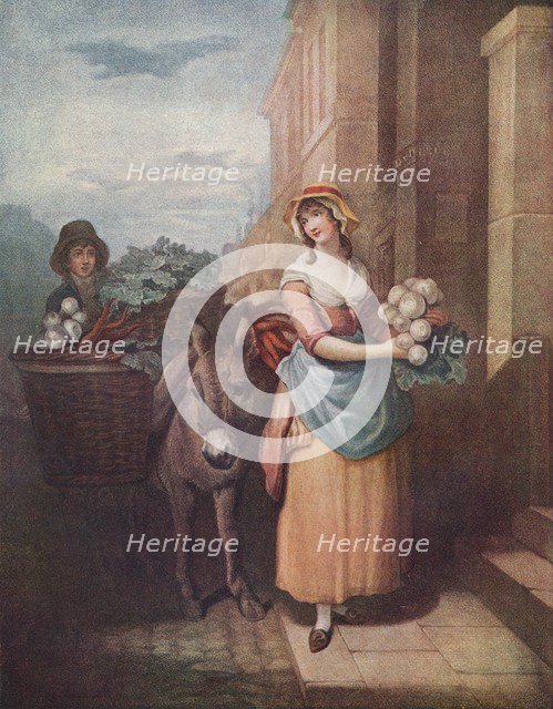 Cries of London Plate 13: Turnips & Carrots, Carottes & Navets, 1797. (1911). Artist: Unknown