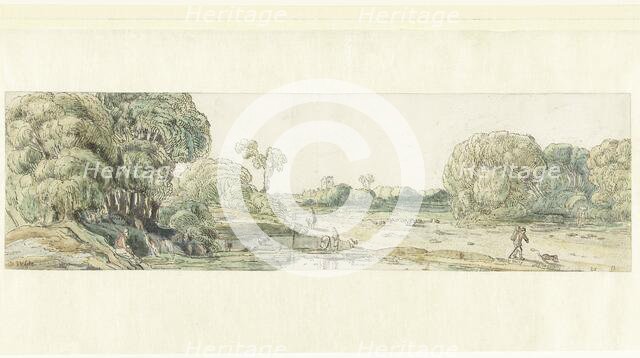 Road between groups of trees, 1603-1641. Creator: Jan van de Velde II.