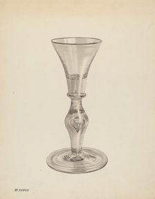 Wine Glass, c. 1939. Creator: Michael Fenga.