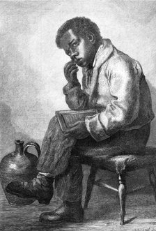 "A Brown Study," by W. Hunt, 1870. Creator: Horace Harral.