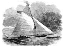 The "Christopher Columbus" Cutter, 45 Tons, in which Mr. Webb recently crossed the Atlantic, 1858. Creator: Unknown.