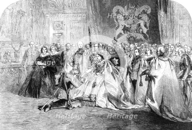 The First Investiture by Her Majesty of the Most Exalted Order of the Star of India..., 1861. Creator: Unknown.