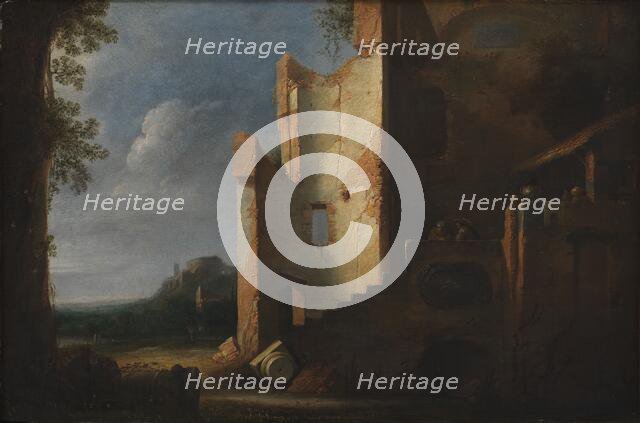 Landscape with ruins, 1601-1700. Creator: Unknown.
