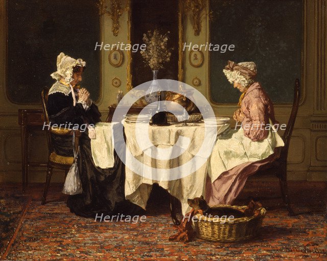 The Three At Oktoberfest. Artist: Bakker Korff, Alexander Hugo (1824-1882)