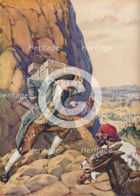 'James Bruce Helps His Follower', c1925. Artist: Charles Dudley Tennant.