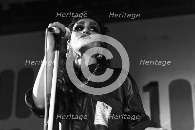 Jo-Jo O'Donoughue, Eater live at 100 Club, London, Mar 2023. Creator: Annapaola Marchesani.