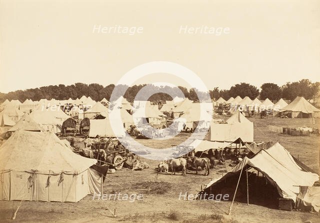 Right Flank of Governor General's Camp, 1858-61. Creator: Unknown.