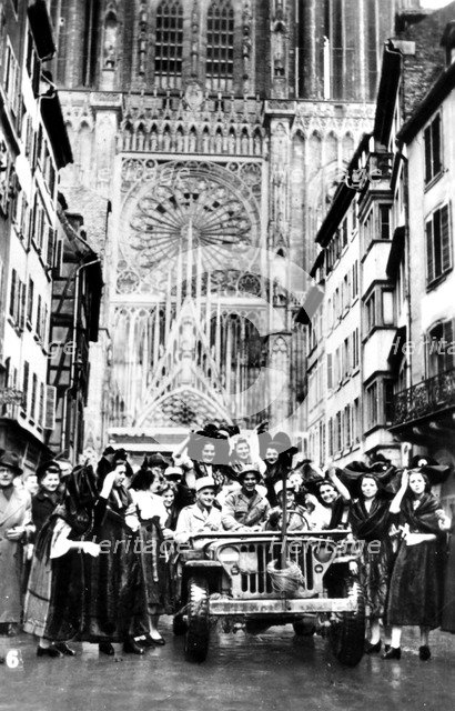 The liberation of Strasbourg, France, November 1944. Artist: Unknown