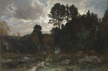 Solitary Walk at Fontainebleau, 1886. Creator: Wladyslaw Ciesielski.
