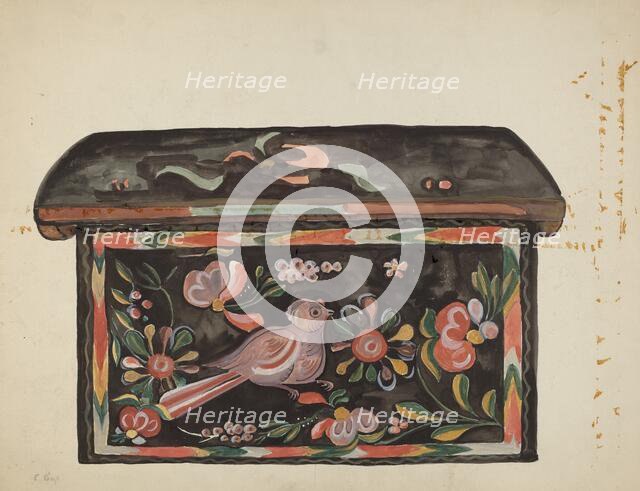 Native Pine Box, 1935/1942. Creator: E. Boyd.