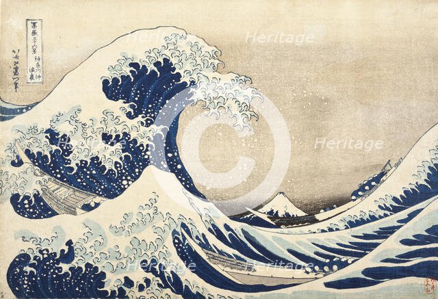 The Great Wave off Kanagawa, 1830-1831 . Creator: Hokusai.
