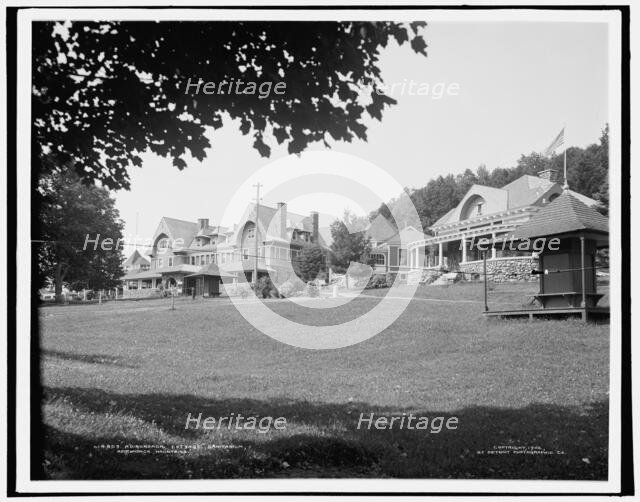 Adirondack Cottage Sanitarium, Adirondack Mountains, c1902. Creator: William H. Jackson.