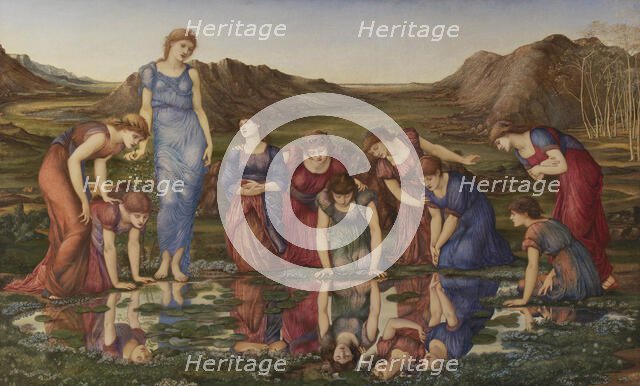 The Mirror of Venus, 1877. Creator: Burne-Jones, Sir Edward Coley (1833-1898).