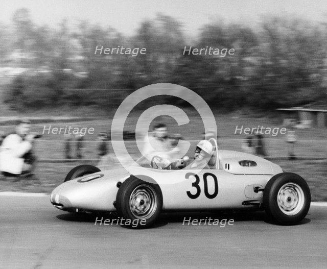 Jo Bonnier driving a works Porsche Formula 1 car, Brussels Grand Prix, Belgium, 1961. Artist: Unknown