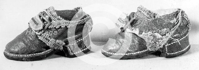 Doll's Shoes, England, 18th century. Creator: Unknown.
