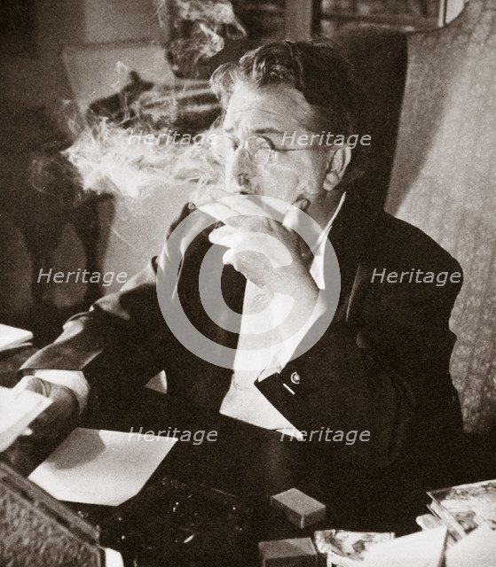 Alexander Woollcott, American critic, raconteur, and radio presenter, early 1930s. Artist: Unknown