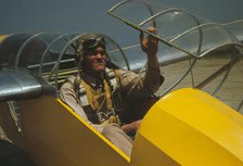 Marine lieutenant, glider pilot in training, at Page Field, Parris Island, S.C., 1942. Creator: Alfred T Palmer.
