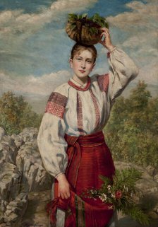 Girl Returning from the Forest, 1893. Creator: Antonina Majewska.