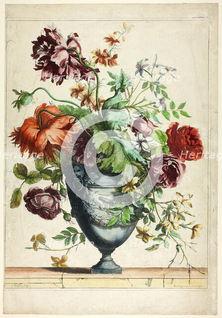 Vase Bleu, n.d. Creator: Jean-Baptisite Monnoyer.