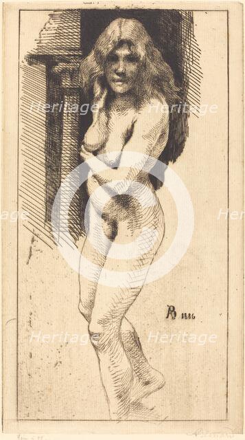 Carmen Standing in the Nude (Carmen nue debout), 1886. Creator: Paul Albert Besnard.