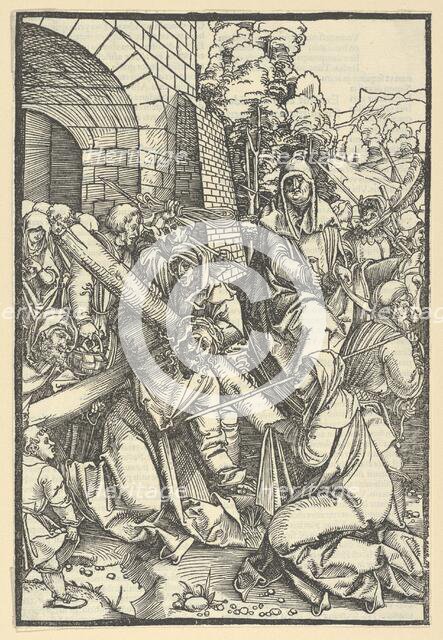 The Bearing of the Cross, from Speculum passionis domini nostri Ihesu Christi, 1507. Creator: Hans Schäufelein the Elder.