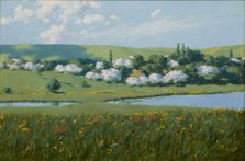 Spring Landscape with a Pond, 1902. Creator: Stanislaw Witkiewicz.