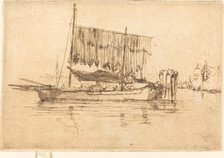 Fishing-Boat, 1880. Creator: James Abbott McNeill Whistler.
