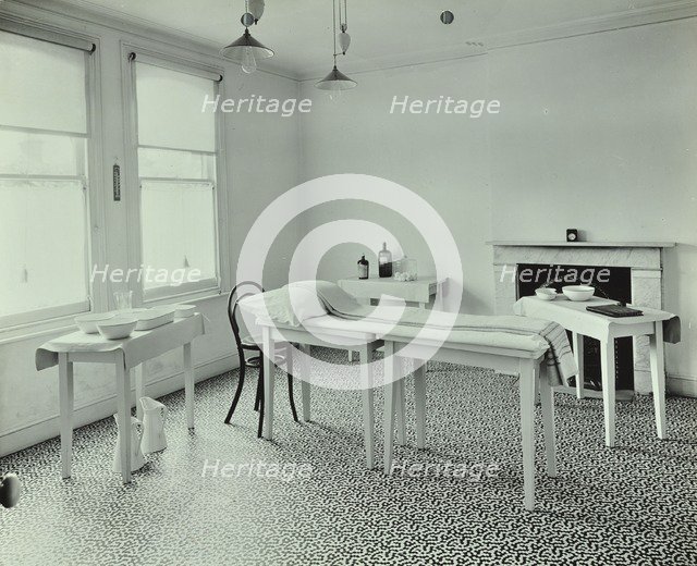 The waiting room, Norwood School treatment centre, London, 1911. Artist: Unknown.