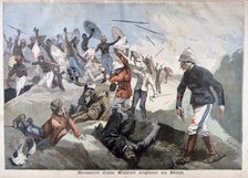 The Massacre of an English Mission in Benin, 1897. Artist: F Meaulle
