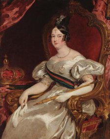 Portrait of Queen Maria II of Portugal (1819-1853). Creator: Simpson, John (1811-after 1871).