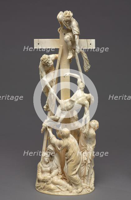 Descent from the Cross, 1653. Creator: Adam Lenckhardt (German, 1610-1661).