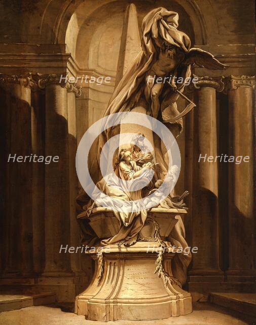 Monument to Mignard, c.1735. Creator: Juste-François Boucher.