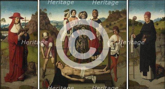 Martyrdom of Saint Erasmus (Triptych), 1458. Artist: Bouts, Dirk (1410/20-1475)