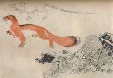 Drawing by Hokusai, c1780-1849, (1929). Artist: Hokusai