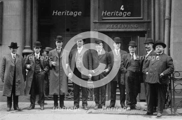 K.J. Ferry, T. Kennedy, Frank Hayes, T. Haggerty, M. Dougherty, F. Farrington, John Mack..., 1912. Creator: Bain News Service.