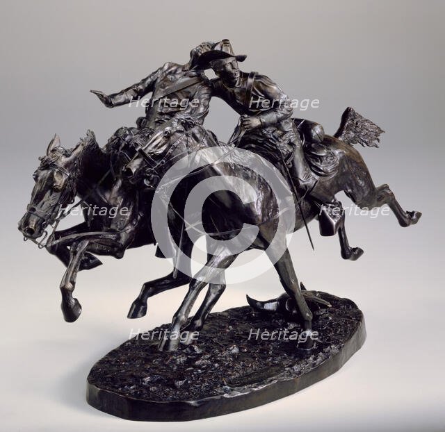 The Wounded Bunkie, 1896. Creator: Frederic Remington.