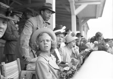 Prince Gustav Adolf visiting Jägersro racecourse, Malmö, Sweden, 1945. Artist: Otto Ohm